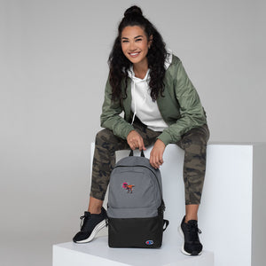 Embroidered T-Rex Backpack