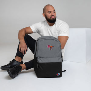 Embroidered T-Rex Backpack
