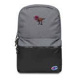 Embroidered T-Rex Backpack